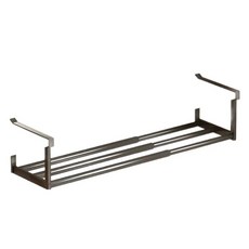 철제 신발장 정리 선반 1단, 블랙, 1개