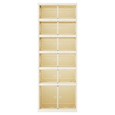 KOLKO 折疊鞋盒 A0059-2, 6層, 奶油白