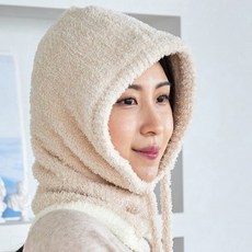 루매스 제코 라인 후드 넥워머, 베이지, 2개