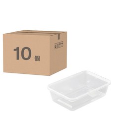 Tinapicnic 深方形單格便當盒, 1套, 10個裝