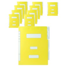 인디 오피스 PP 정부파일, 노랑, 10개 노랑, 10개