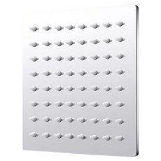 Plus Mall 簡潔 sus304 方形向日葵蓮蓬頭 15cm, 銀色, 1個