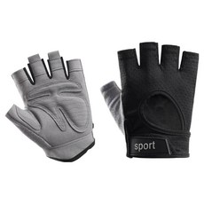 Dale Bloom 自行車健身減震墊運動半指手套 雙手穿戴組, 黑色, 1套