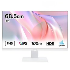인터픽셀 FHD IPS 100Hz 게이밍 무결점 모니터 PURE WHITE, 68.5cm, IP2726(무결점)