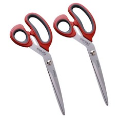 Eurolux 鈦金剪刀, 紅色, 2個