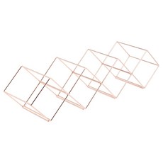 bar craft 銅面幾何酒架 58cm, 1個, 銅色