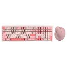 지클릭커 오피스프로 사일런스 M 무소음 무선 블루투스 키보드 버티컬 마우스 세트 108, Pink RC1, WMK700, 일반형