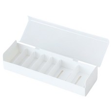 桌上型多用途電線分類收納盒 BRP1643, 白色, 1個