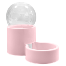 毛皇上 太空艙自動餵食器, 1個, 粉色, 800ml