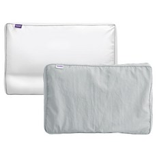 poren 兒童用 Original EcoFluffy 頸椎枕 + 枕套組, 灰色, 1套