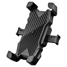 생활공식 강력고정 원터치 자전거 핸드폰 거치대, 블랙, 1개