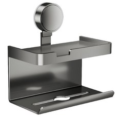 吸盤衛生紙置物架 單向, 灰色, 1個