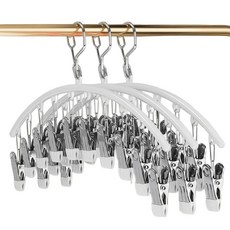 Cocoroi 襪子洗衣晾曬陽臺夾, 白色, 3個