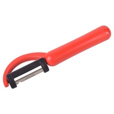 韓國 KRUGER 德國不鏽鋼一字型馬鈴薯削皮刀 3號, 1個, 紅色