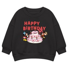 Little rabbit Family D HBD 寬鬆版型大學T
