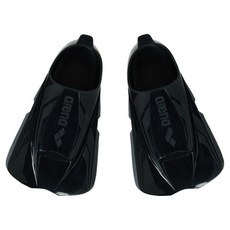 아레나 셔틀 실리콘 숏핀 오리발 양발착용 세트 A5AC1AF02, BLACK