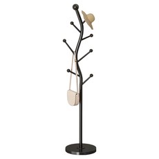 로이 고급스런 스텐드 행거 30 x 178 cm, 블랙 + 블랙(받침)