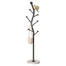 로이 고급스런 스텐드 행거 30 x 178 cm, 블랙 + 화이트(받침)