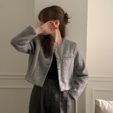 TANIZ 女款 Nopel 賓客穿搭 圓領半短版長袖羊毛外套