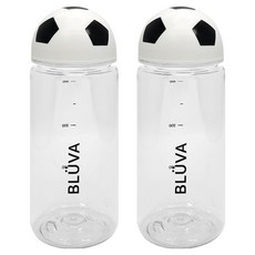 Bluba 刻度標示Tritan便攜式運動水瓶, 2個, 350ml, 足球帽