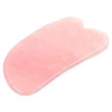 上手家居 粉晶玉石刮痧板 刮痧器/臉部按摩器/頭皮按摩/刮痧棒/水晶刮痧板, 1個, 元寶 粉晶