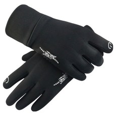 Jaeipak 冬季運動駕駛觸控手套, 黑色, 1個