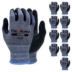 NiTex Flexguard 塗層手套 雙手套組 L, BLUE, 10套