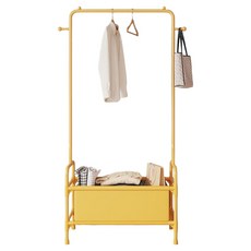 Roy 實用收納袋雙層掛衣架, 黃色