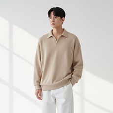 DANGOON 男士舒適寬鬆版混色開領針織衫 LW_K039