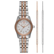 MICHAEL KORS 女款 Lexington 金屬手錶 + 手鍊套組 FREE MK4817SET