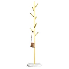 羅伊 纖薄型立式衣架 30 x 170 cm, 金色 + 白色(底座)