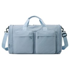 FEEL WAVE 可折疊大容量軟式旅行袋, 藍色, 1個