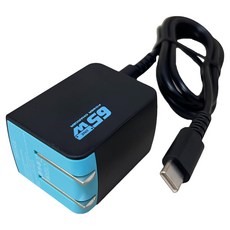 良值 SWITCH2 65W快充變壓器, 1個, L1193, 黑藍色