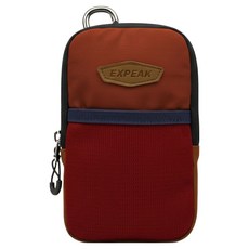 등산 메쉬 스마트폰 파우치 브라운