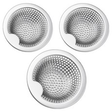 스프렉스 욕조 세면대 거름망 3개, 실버