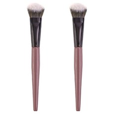 딥톡 미세모 블러셔 메이크업 파우더 브러쉬 DT0971, 2개, 핑크