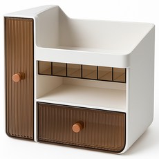 KOLKO 化妝品收納盒 A0210-1, 1個, 晶透白