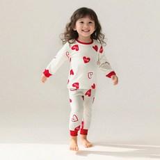 조이멀티 엠케이 패턴하우스 자가드 순면 긴팔 실내복 상하의 세트