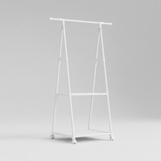 ROI 簡易組裝三角收納衣架, 白色
