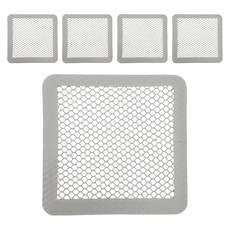 方型網布排水口貼5片組 5個, 銀色