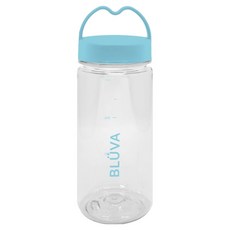 블루바 눈금표시 트라이탄 하트캡 쉐이커 보틀, 1개, 350ml, 블루