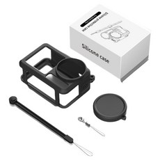 디노 dji 오즈모 5 프로 액션캠 실리콘 케이스 7.6 x 5.1 x 3.4 cm, 1개, 블랙