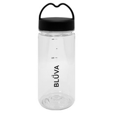 블루바 눈금표시 트라이탄 하트캡 쉐이커 보틀, 1개, 350ml, 블랙