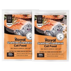 펫스윗 고양이 로얄 그레인프리 오븐베이크드 전연령 사료, 연어, 250g, 2개