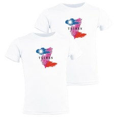 MI MI LEO 台灣製國旗印花吸排T恤2件組 T27, 白色