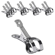 Happy Goods 不鏽鋼多用途大型曬衣夾 XL, 銀色b, 10個