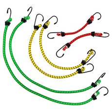 DIBOTE 迪伯特 雙勾彈力繩6件組 W3006-4, 顏色隨機