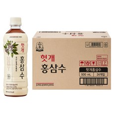 정관장 헛개홍삼수, 500ml, 24개