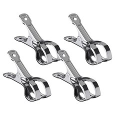 해피굿즈 스테인리스 다용도 대형 빨래집게 XL, 실버b, 4개