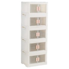 雙開門收納櫃 5層 0919-2-12, 粉色